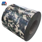 Flower Design Printed PPGI Wood Marble Brick Camouflage color coated steel coil PPGI PPGL