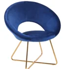 Wholesale Leisure Chair Modern Steel Dining Chair with metal legs For Hotel Project