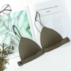 New Thin Section Underwear Breathable Soft Triangle Cup Sexy Bikini Bra