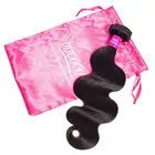 YueXiu raw virgin cuticle aligned mink brazilian hair bundles body wave human hair extensions with closure