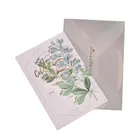 High reputation creative printed elegant fold blank wedding cards laser cut invitation made in China