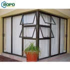 AWA And WERS Certified Powder Coating Aluminum Insulation Awning Window With Thermal Break Material