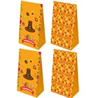 2020 New Arrivals Thanksgiving Theme Party Kraft Paper Bags With Sealing Sticker