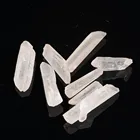 High quality Natural White Rock Healing Rainbow Large Double Terminated Clear Quartz Crystal Point