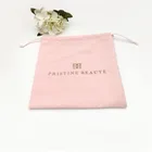 Wholesale Custom Logo Luxury Gift Pink Velvet Drawstring Bracelet Jewelry Packaging Perfume Pouch Bag
