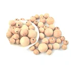 Custom silicone loose wooden teething beads