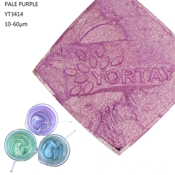 pale purple color pigments mica powder for ink and printing