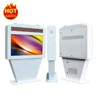 Outdoor digital 42 inch self-service kiosk with finger printer and ID reader for information display