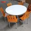 KKR best quality modern solid surface stone restaurant 2 person dining table