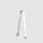 Factory Direct stainless steel mini food ice tongs for coffee serving food