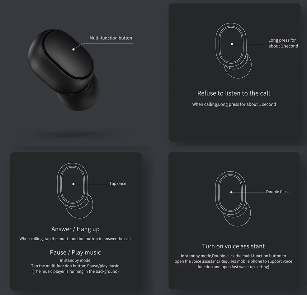 new products tws i7s i8 i9s wireless gaming headset xiaomi earphone with charging box - ANKUX.COM