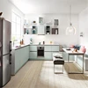 Modern and simple High gloss Paint finished acrylic kitchen cabinet