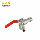 Hose Bibcock Wholesale 1/2" 3/4" 1inch Brass Lever Handle Chrome Copper Water Tap Garden