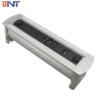 aluminum furniture series connected power socket /iec looping table socket with usb for conference room