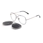 china ready stock optical metal frame clip on glasses wholesale