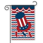 Double Sided Sublimation American Garden Flag Labor Day 28" x 40"