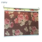 Blackout sunscreen fabric window shades 3d roller blinds
