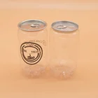 High quality plastic PET transparent can juice bottles soft drink can