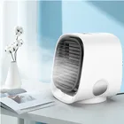 LED 7 Colors Night Light Electric Mini Fan Air Cooler With USB