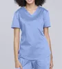 Short Sleeves Hospital Scrubs Uniforms Lab Coat