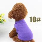 Wholesale Summer Cheap Cotton Plain Color Pet Clothes Blank Dog T Shirt