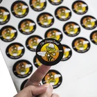 Custom logo printing roll sheet PVC PET Vinyl Paper adhesive label sticker custom honey sticker sheets