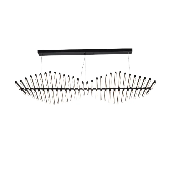 Fish bone pendant light LED Swirl Suspension pendant light led for Office restaurant hotel