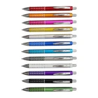 Ball Pen Best Selling Metallic Color Upper Barrel With Bling Aluminum Material Grip Ball Pen
