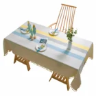 colorful linen table cloths coloring hand embroidery strip tablecloth