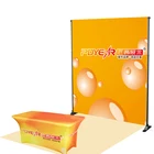 RTS custom adjustable portable exhibition photo booth backdrop step repeat fabric banner telescopic trade show display stand