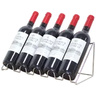 Desktop metal wine racks are used for display decoration in shops restaurants homes or bars