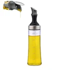 *EasyLife 570ml 2-in-1 glass oil bottle with auto-open spout and scale printing kitchen oil bottle