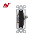 Switch China Switch China Supplier 15A 120-277V Single Pole AC Quiet Decorator Switch YQDS115-Q