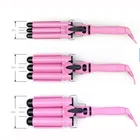 3 in 1 Deep and Small Reversible Big and small wave styles triple barrel Deep Hair Waver Curling iron and curler