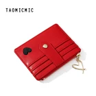 Women Wallet Blocking PU Leather Badge Holder Credit Card Holder