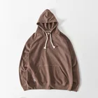 Sweater Plain Blank Hooded Loose Fit Sweater