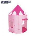 Wholesale pink princess castle baby kids play house teepee tent with good material