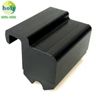 Black ABS cnc milling machining parts custom black delrin cnc plastic machining service