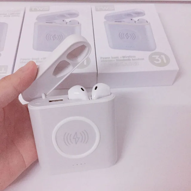 XT6 TWS 3 in 1 Stereo Wireless Bluetooth V4.2 Headphones with Charge Box Multi-functional Earphones 5200mAh power bank - ANKUX.COM