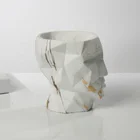 Pot New Hot Fashion Human Head Face Pot Plant Garden Planter Cement Flower Pot