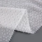 Diamond small dotted flower wedding decoration cut white chiffon fabric