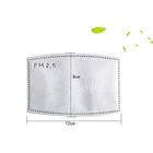 In stock quickly delivery PM2.5 Activated Carbon Filter 5 Layers Replaceable Anti Haze Filters Mouth Filter for Facemask