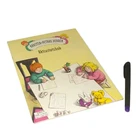 Cheap school supplies custom kids English exercise sticker book printing