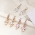 2020 New Design Brilliant Diamond Wedding Party Zircon Drop Earrings For Women Whole sales
