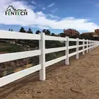 Fentech Cheap 3 Rail PVC Goat Fence Panel for Sale