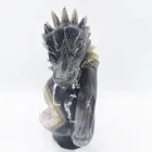 Hot Wholesale High Quality Natural Hand Carved Agate Crystal Wolf Head Geode For Home Decoration
