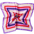 Wholesale new design satin silk custom printed square head women Scarf