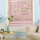 Hot sale home decor new design zebra stripe rolling blinds curtains shades for women