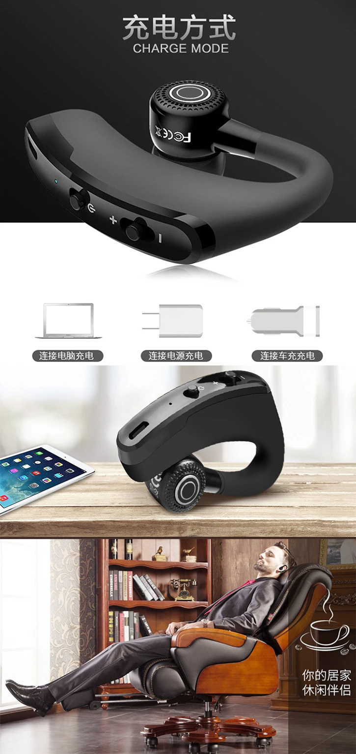 BTH-229 ear hook in ear sport earphones wireless noise cancelling earphone headphone wireless sport - ANKUX.COM