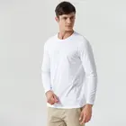 Polyester / Cotton Blank T-shirts Blank Plain Printing 100% Cotton Men's Long Sleeve T Shirt Men's Autumn T-shirts